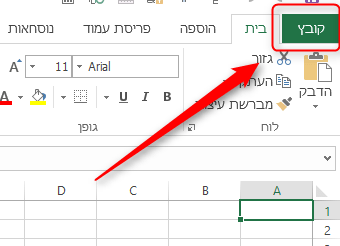 גרסת האקסל שלי 1